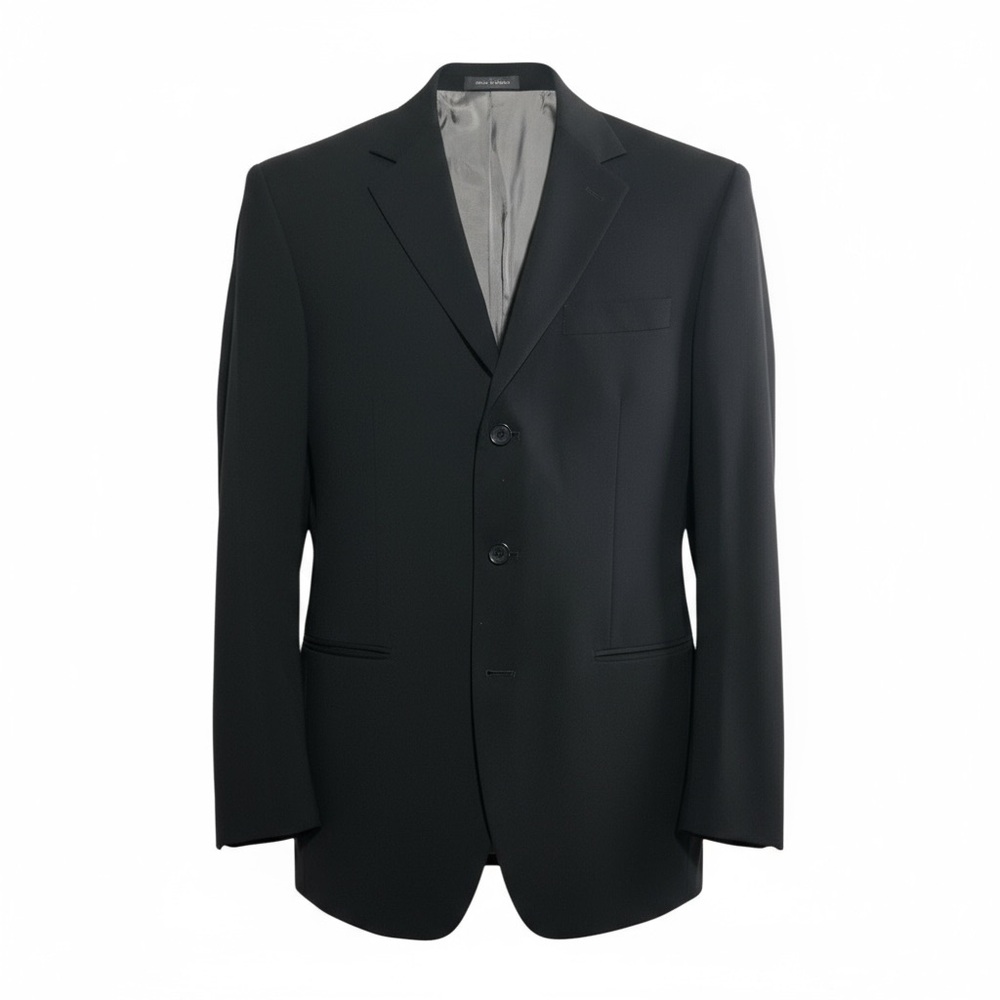 ⚫️ Michael Kors Men’s Black Wool Blazer – Size 38‎ Clean. Classic. Cold-Blooded.